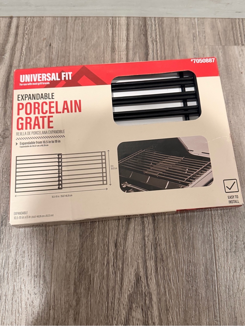 Expandable Porcelain Grill Grate